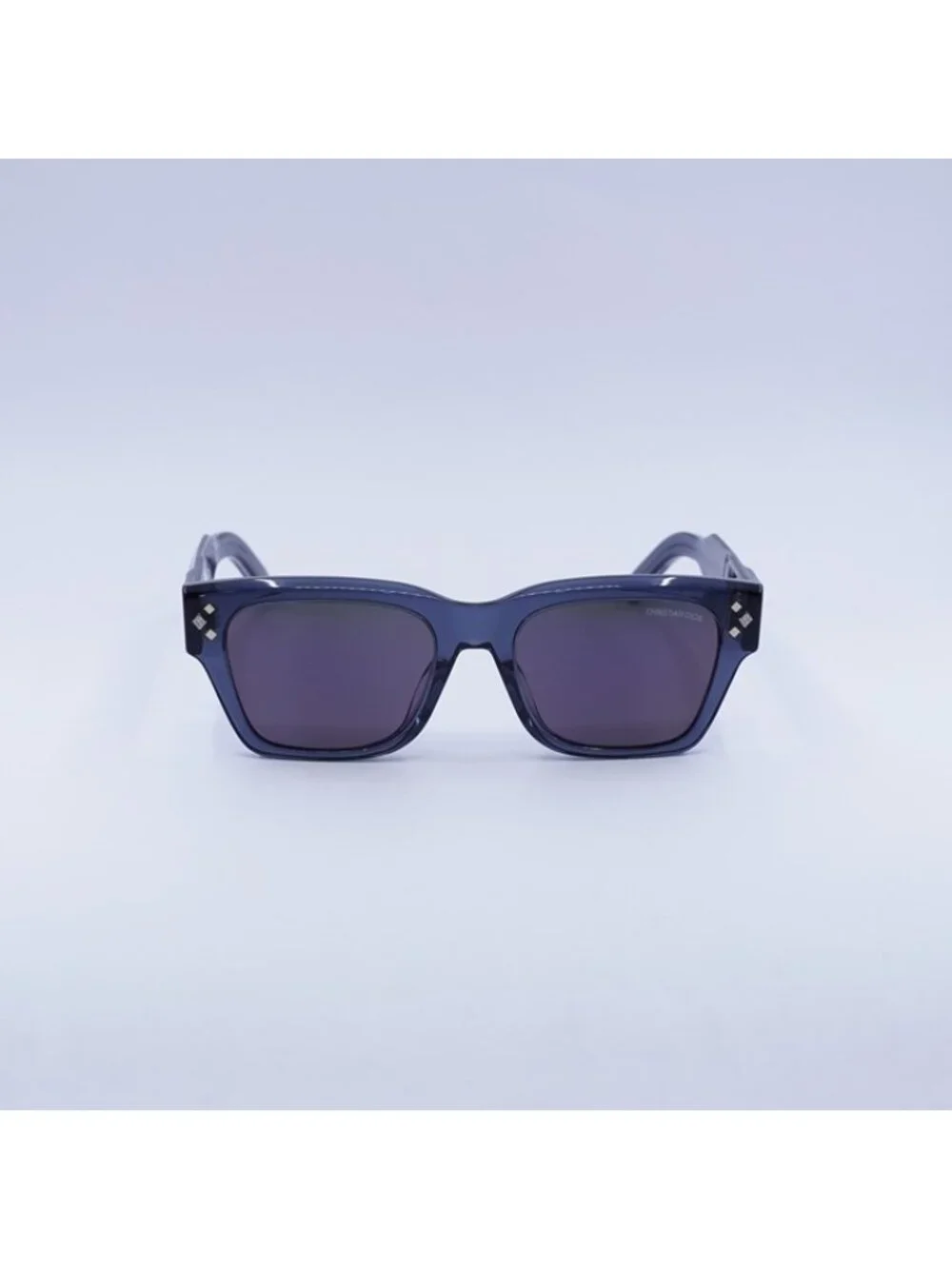 Dior CD DIAMOND S2 30G7 Sunglasses Blue Square Frame, Purple Mirrored Lenses